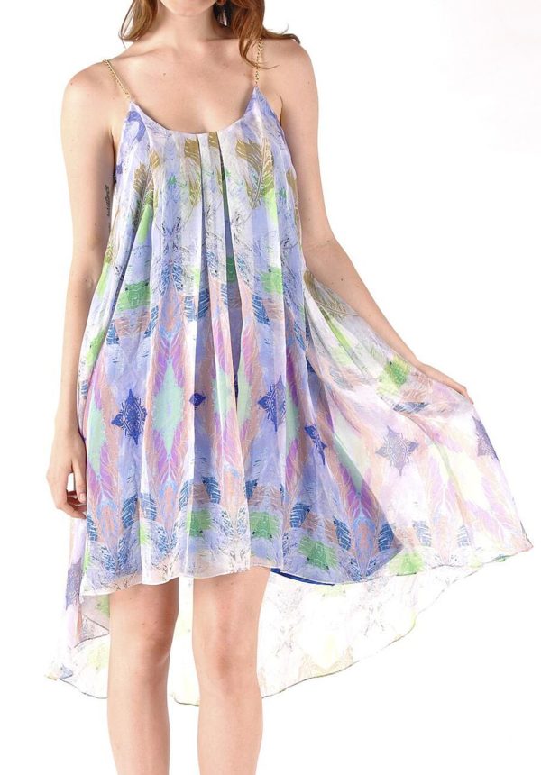 strapless printed maxi dress